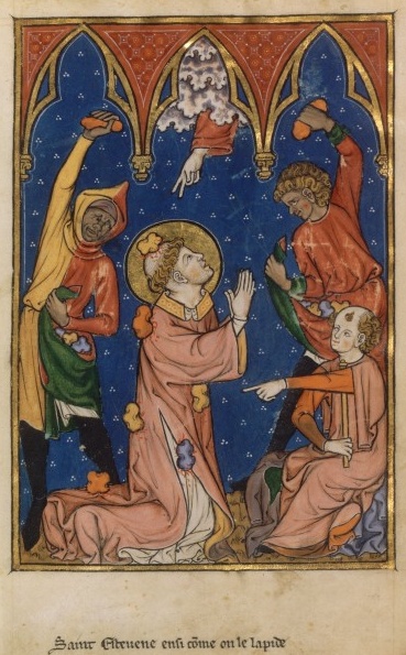 Saint Etenne Protomartyr dans images sacrée martyre-de-saint-etienne